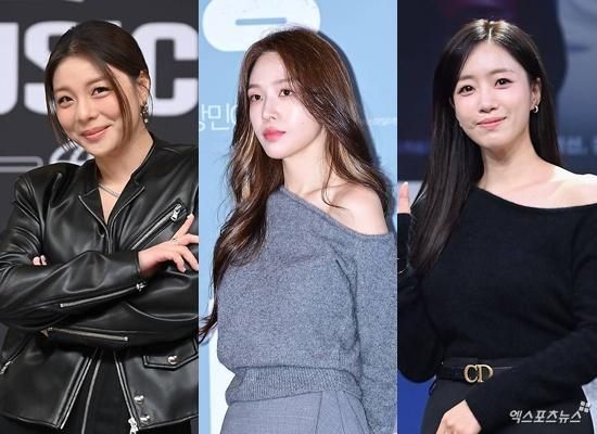 From left, Ailee, Bang Min-ah and Hahm Eun-jung / Xportsnews