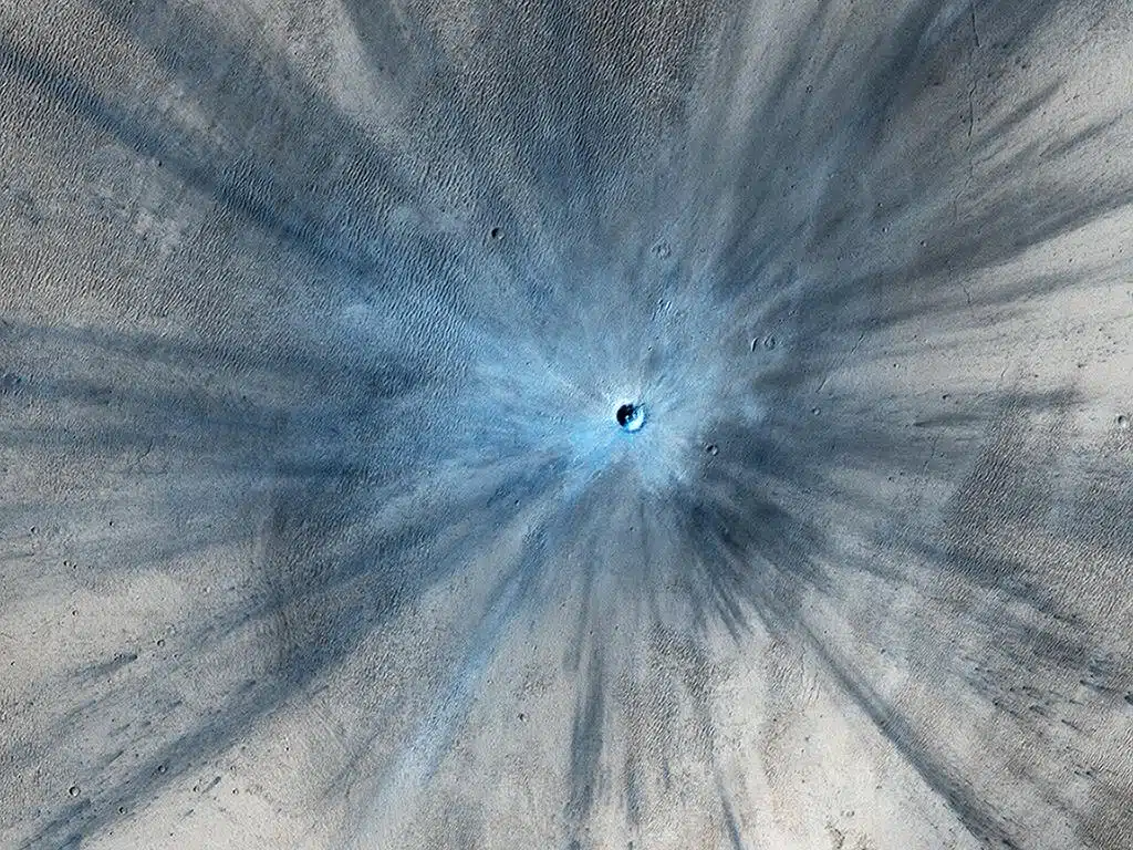 A Spectacular New Martian Impact Crater