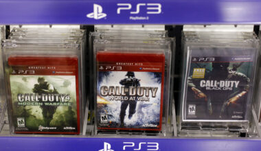Three versions of Activision's Call Of Duty games are seen on sale at Best Buy in Mountain View, Calif., Wednesday, Aug. 3, 2011. Vincent Zampella, one of the creators behind such best-selling video games "Call of Duty," has died at 55. (AP File Photo/Paul Sakuma)