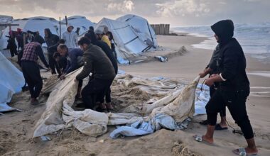 Winter floods wreak havoc on Gaza displacement camps as Israel blocks aid | Gaza News