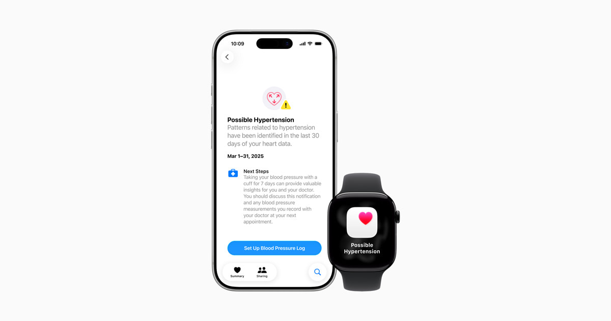 Hypertension notifications available today on Apple Watch