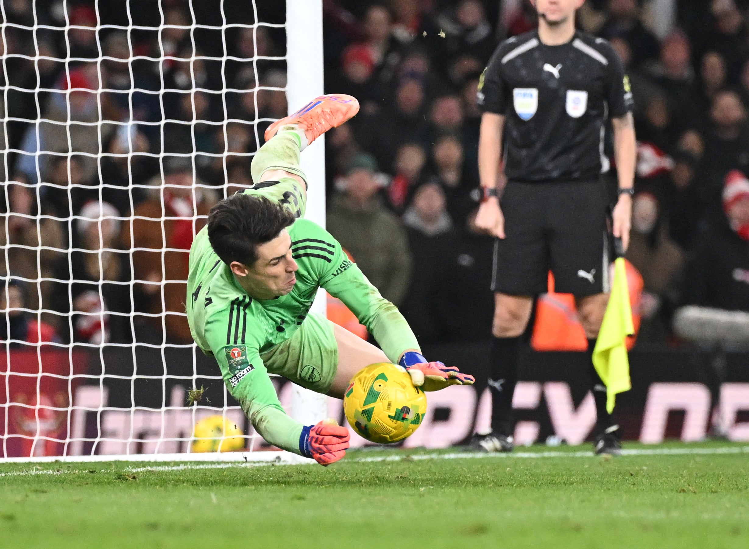 Kepa Arrizabalaga saved from Maxence Lacroix to seal victory