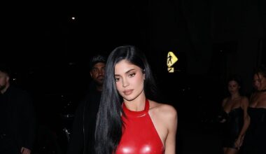 In Santa Red Latex, It’s a Very Kylie Jenner Christmas