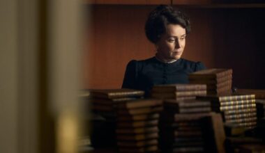 Actor Keeley Hawes portrays Cassandra Austen, sister of novelist Jane Austen,