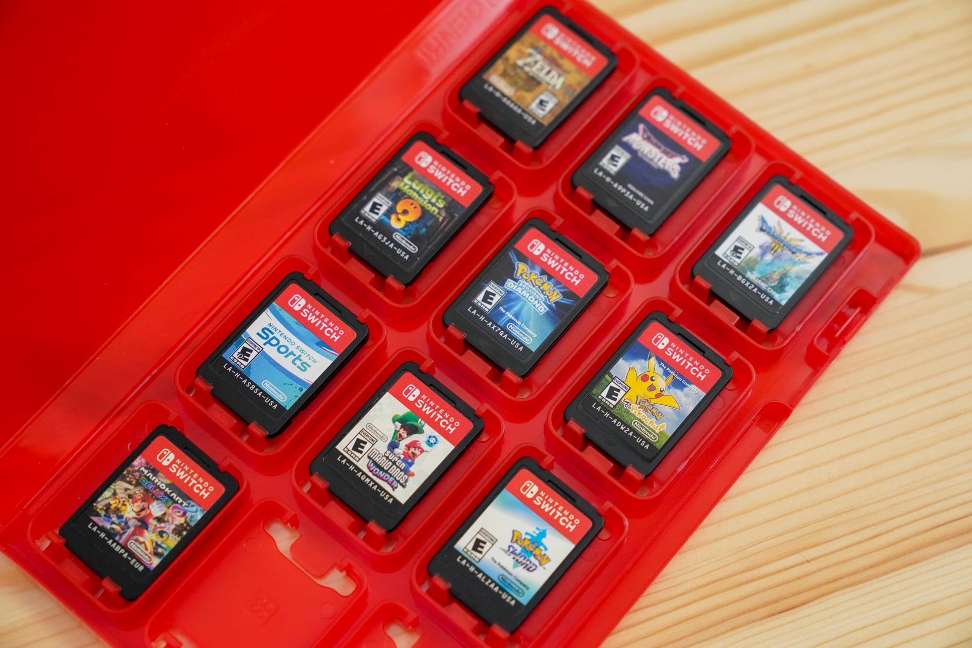 Nintendo Switch game cards