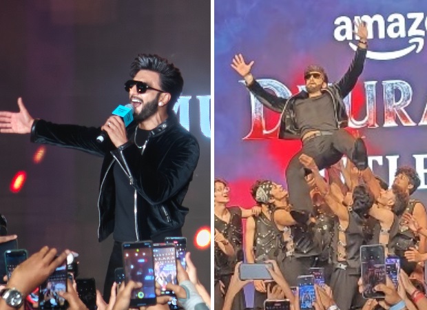 Dhurandhar music launch: Ranveer Singh sets the stage on FIRE; sings ‘Ghafoor’, lifted in the air by Kings United dancers : Bollywood News