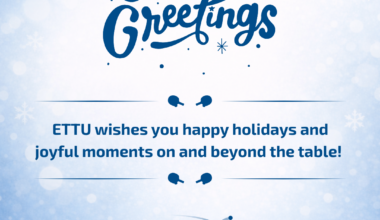 End-of-Year Message from the ETTU President