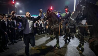 Haredi anti-draft protesters block highway; driver arrested for hitting teen