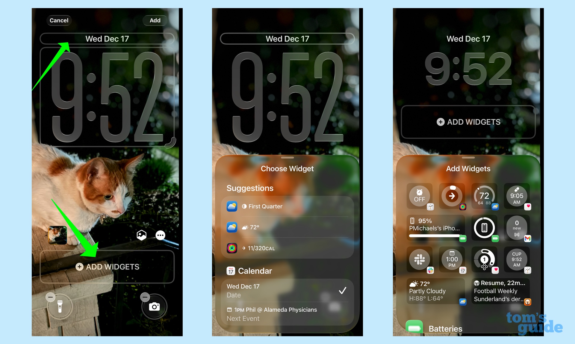 add widgets to the iOS 26.2 lock screen