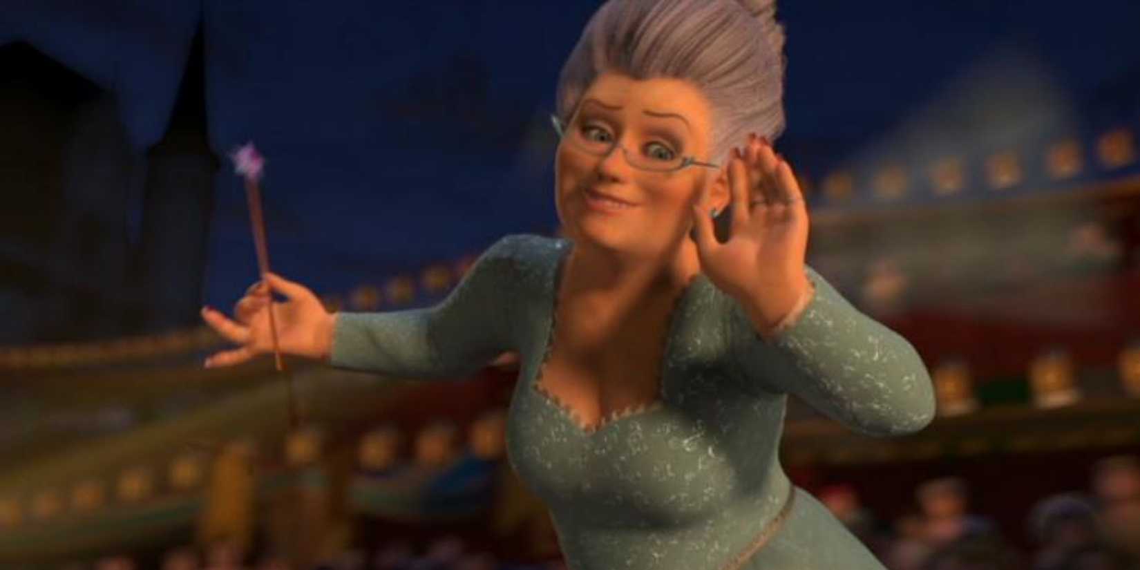Fairy Godmother smirking in Shrek 2