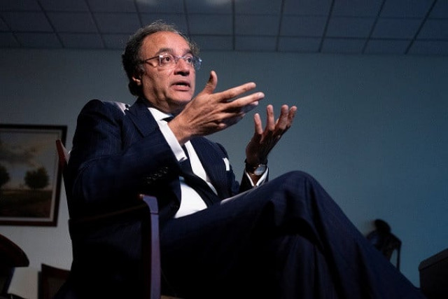 finance minister muhammad aurangzeb is interviewed during the g20 finance ministers and central bank governors meeting at the imf and world bank s 2024 annual spring meetings in washington photo reuters
