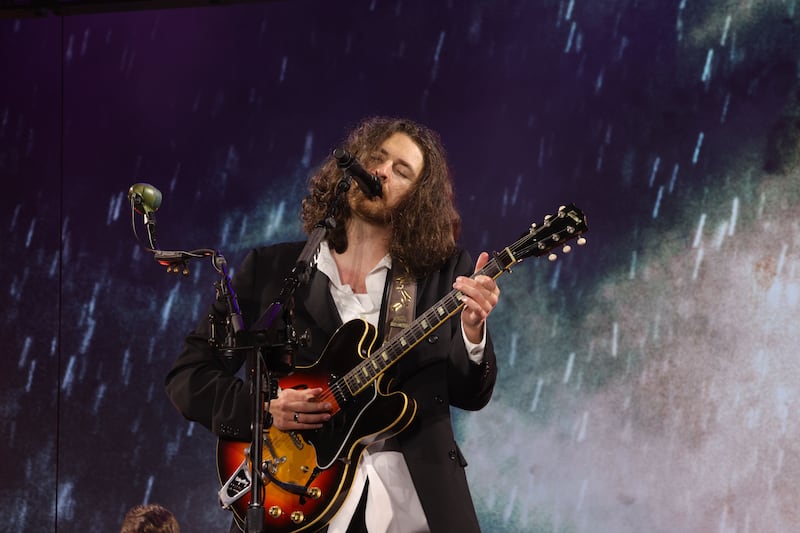 Hozier on the main stage at Electric Picnic 2025. Photograph: Alan Betson
