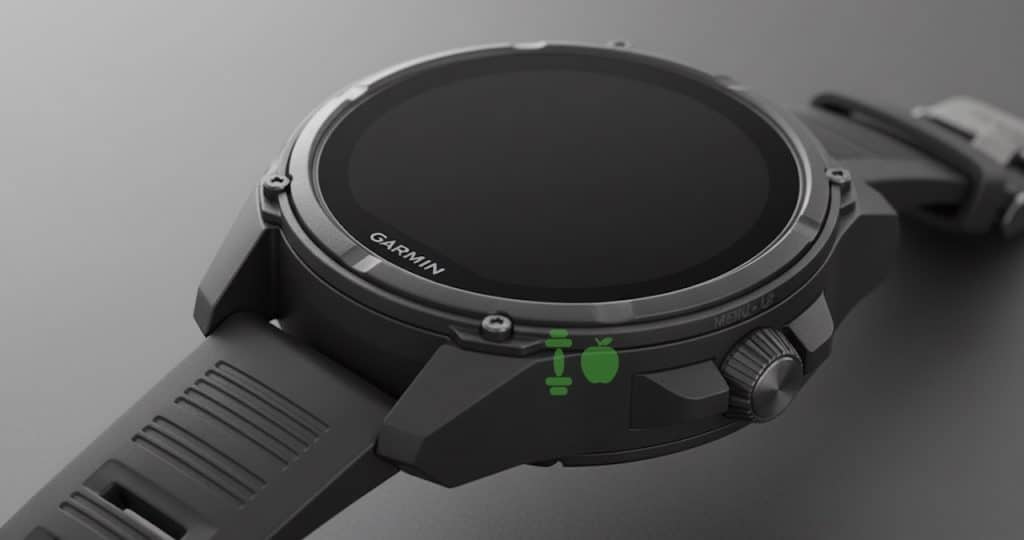 Garmin rotating crown