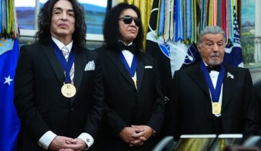 Kiss, Sly Stallone Receive Medals Ahead of Kennedy Center Ceremony
