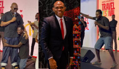 Homeless man gifted millions after sneaking in to perform during Tony Elumelu’s event