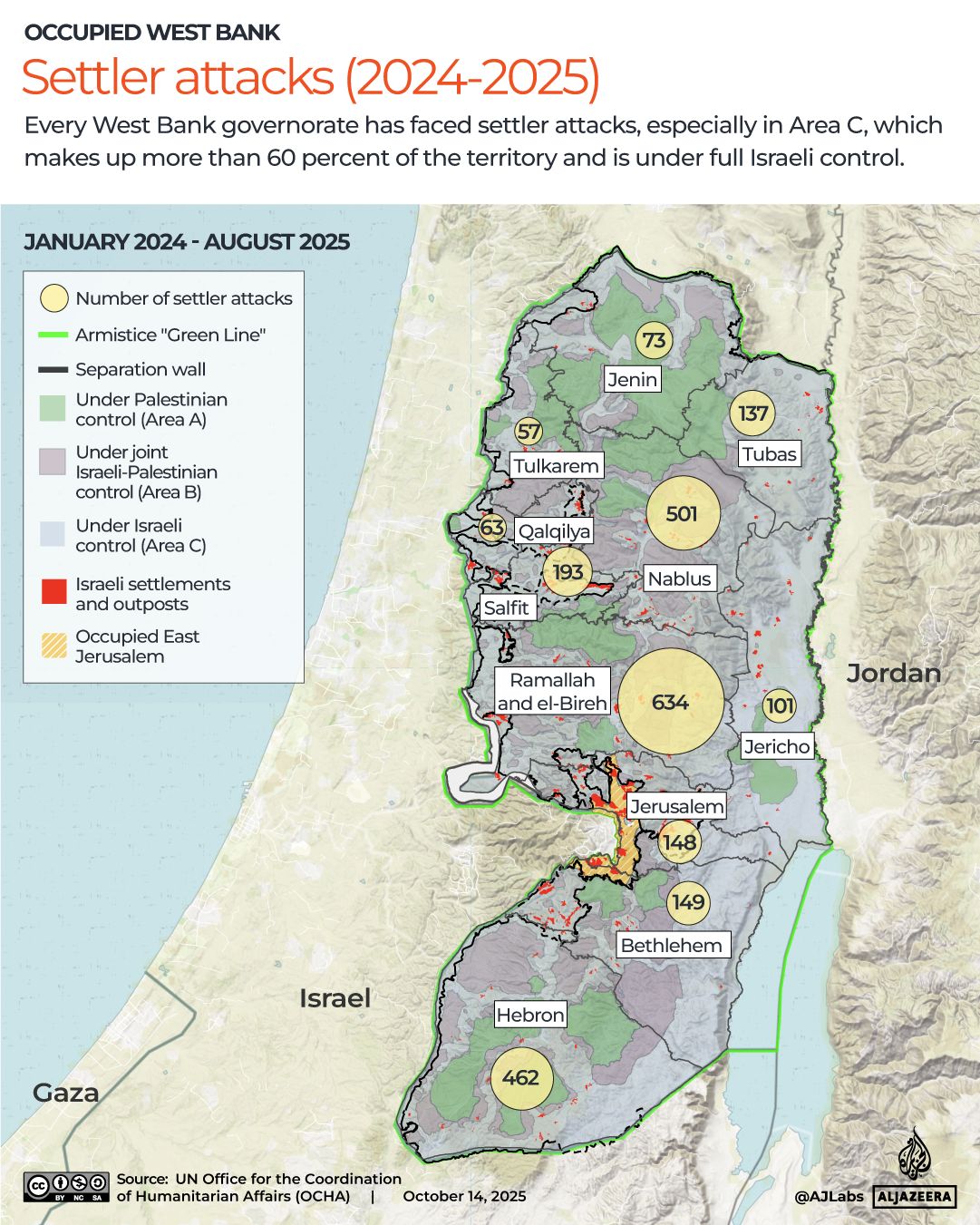 INTERACTIVE - Settler attacks across theoccupied West Bank (2024-2025)-west bank - October 14, 2025-1760450290