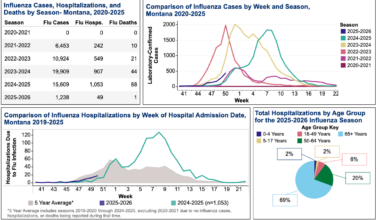 Montana records first flu death, rising cases and hospitalizations • Daily Montanan