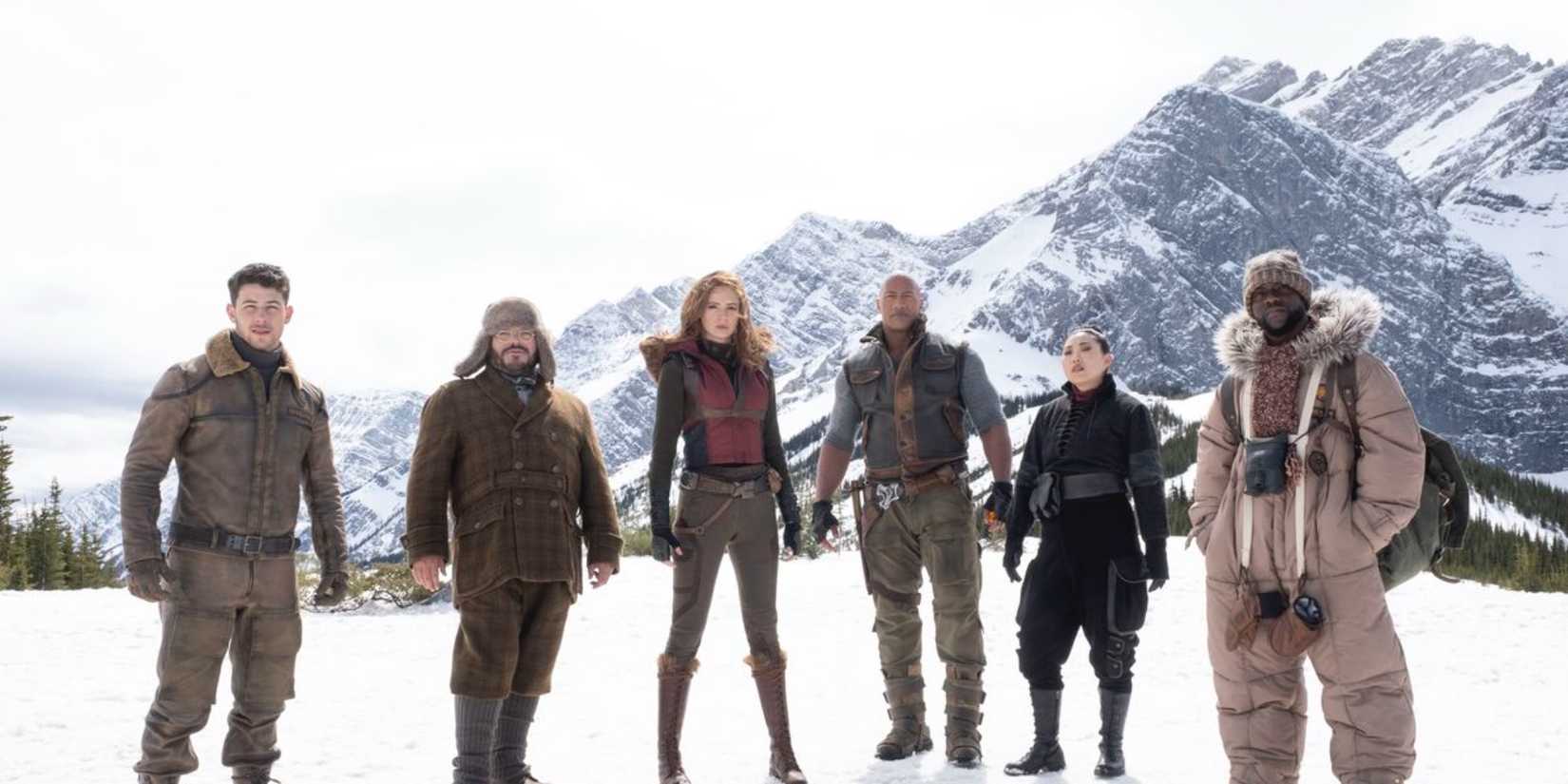 The cast of Jumanji The Next Level