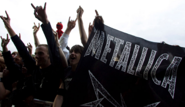 Metallica fans at the heavy metal Sonisphere Festival at Goffertpark on June 20, 2009 in Nijmegen, Netherlands.