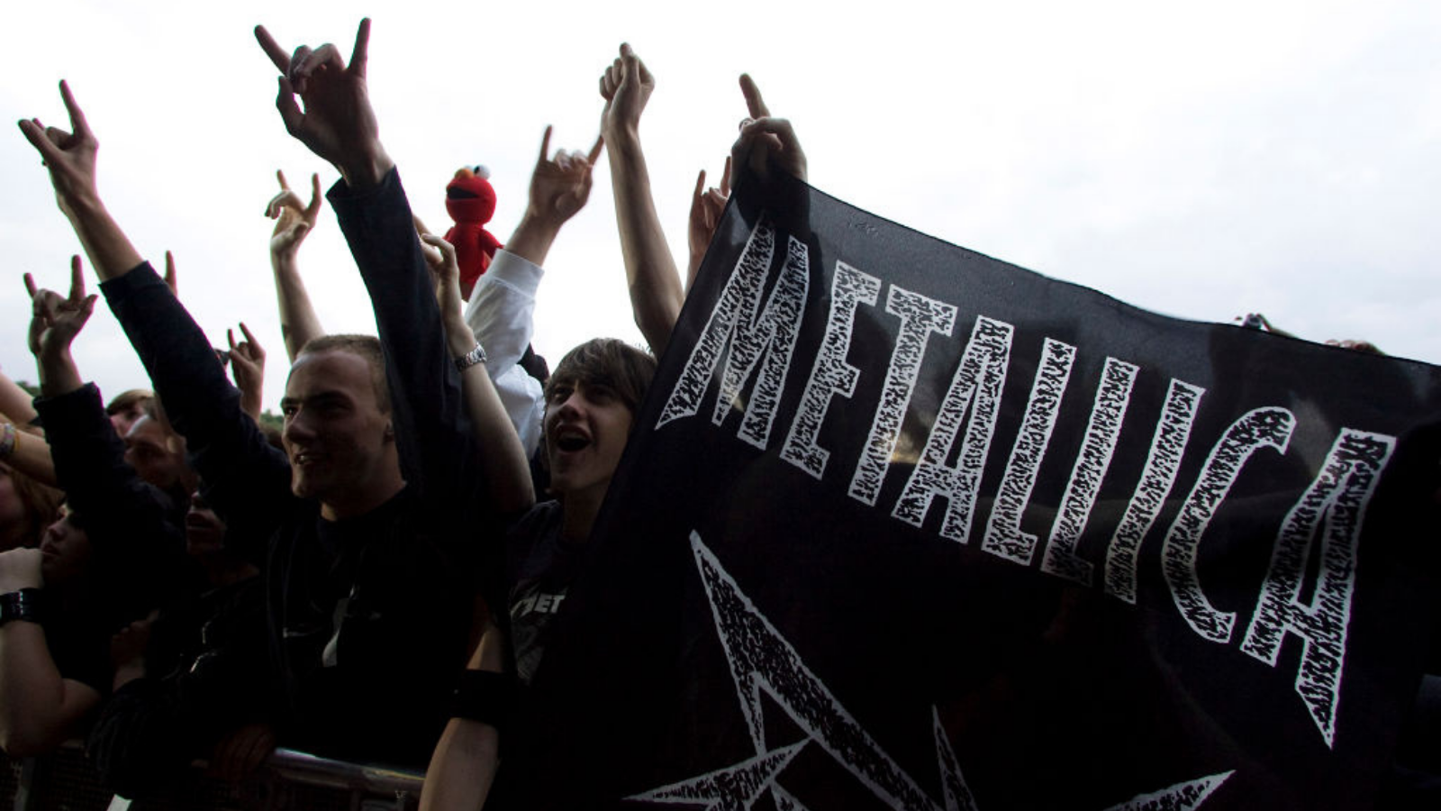 Metallica fans at the heavy metal Sonisphere Festival at Goffertpark on June 20, 2009 in Nijmegen, Netherlands.