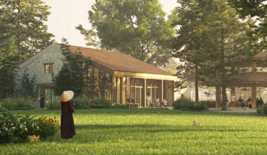 MVRDV unveils plans for plum village buddhist monastery in france