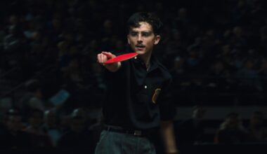 Timothée Chalamet as Marty Mauser in "Marty Supreme" (A24)