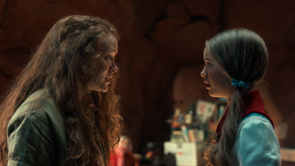 Max and Holly talking in Stranger Things Season 5 Episode 4