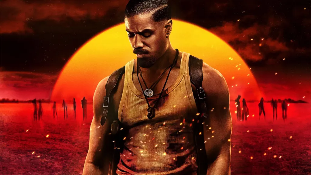 Michael B Jordan in the poster of Sinners