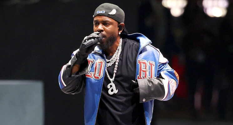 Kendrick Lamar at the Super Bowl LIX Halftime Show (Photo: Gregory Shamus/Getty Images)