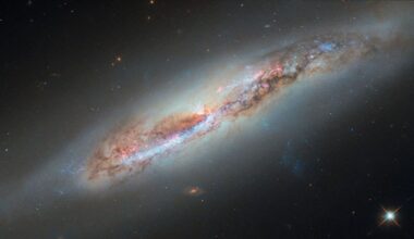 NASA reveals a fresh Hubble Space Telescope image of the spiral galaxy NGC 4388