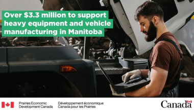 Minister Olszewski and Minister Moses announce new investment in Manitoba’s heavy equipment and vehicle sector