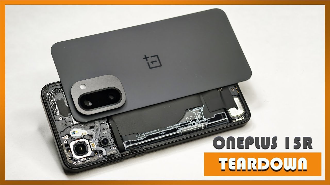 OnePlus 15R teardown shows it's surprisingly easy to repair