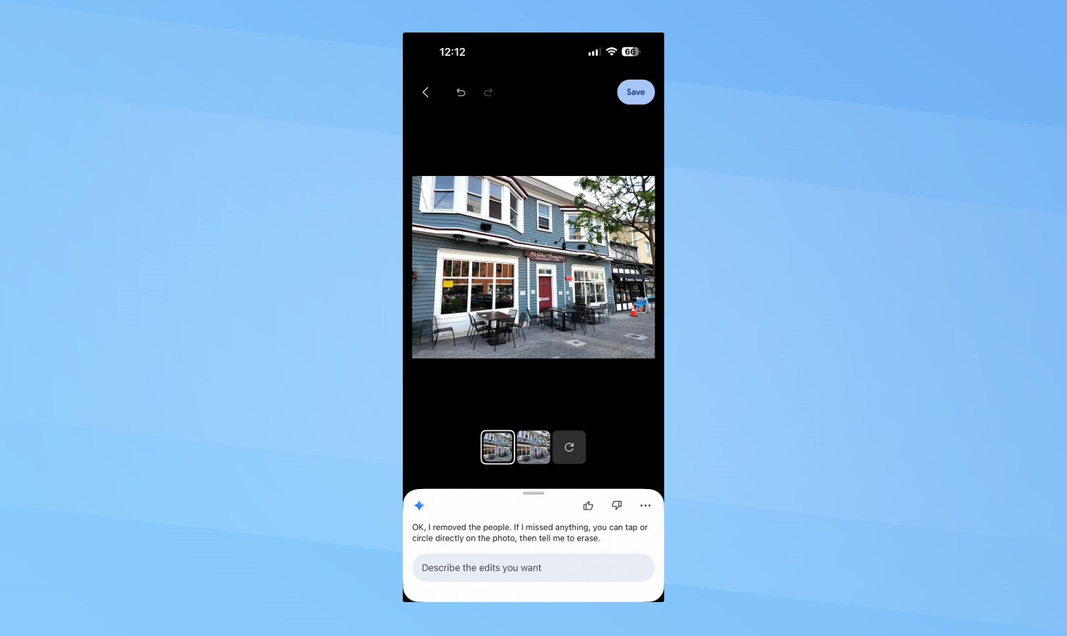 Ask Photos screen shots.