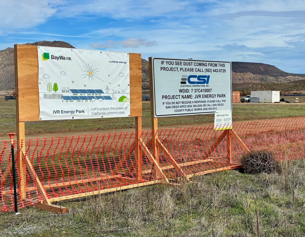 Solar-plus-battery energy project in Jacumba gets $416M in funding – San Diego Union-Tribune