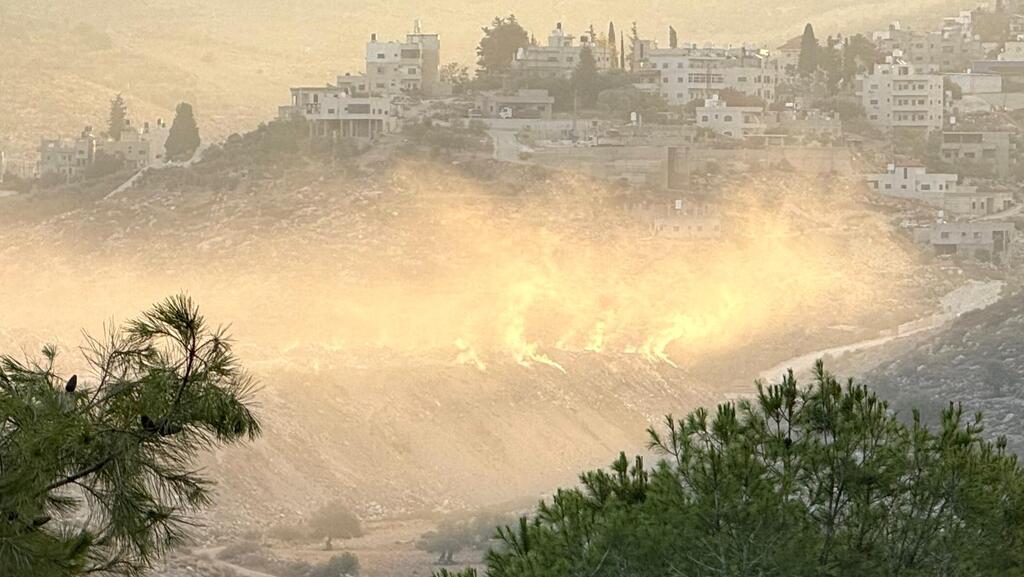 שריפת פסולת ברשות הפלסטינית