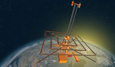 Orbiting first space solar tiles harvesting sunlight