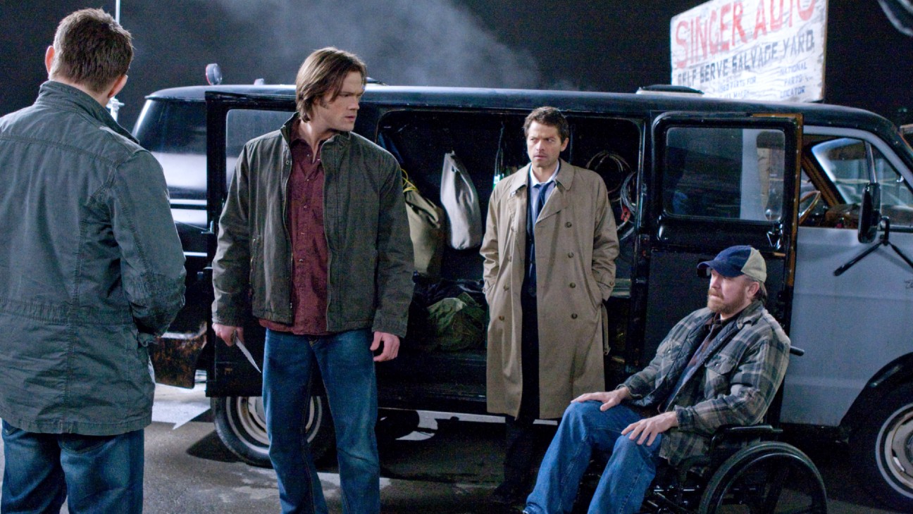 Jensen Ackles, Jared Padalecki, Misha Collins, Jim Beaver on 'Supernatural'