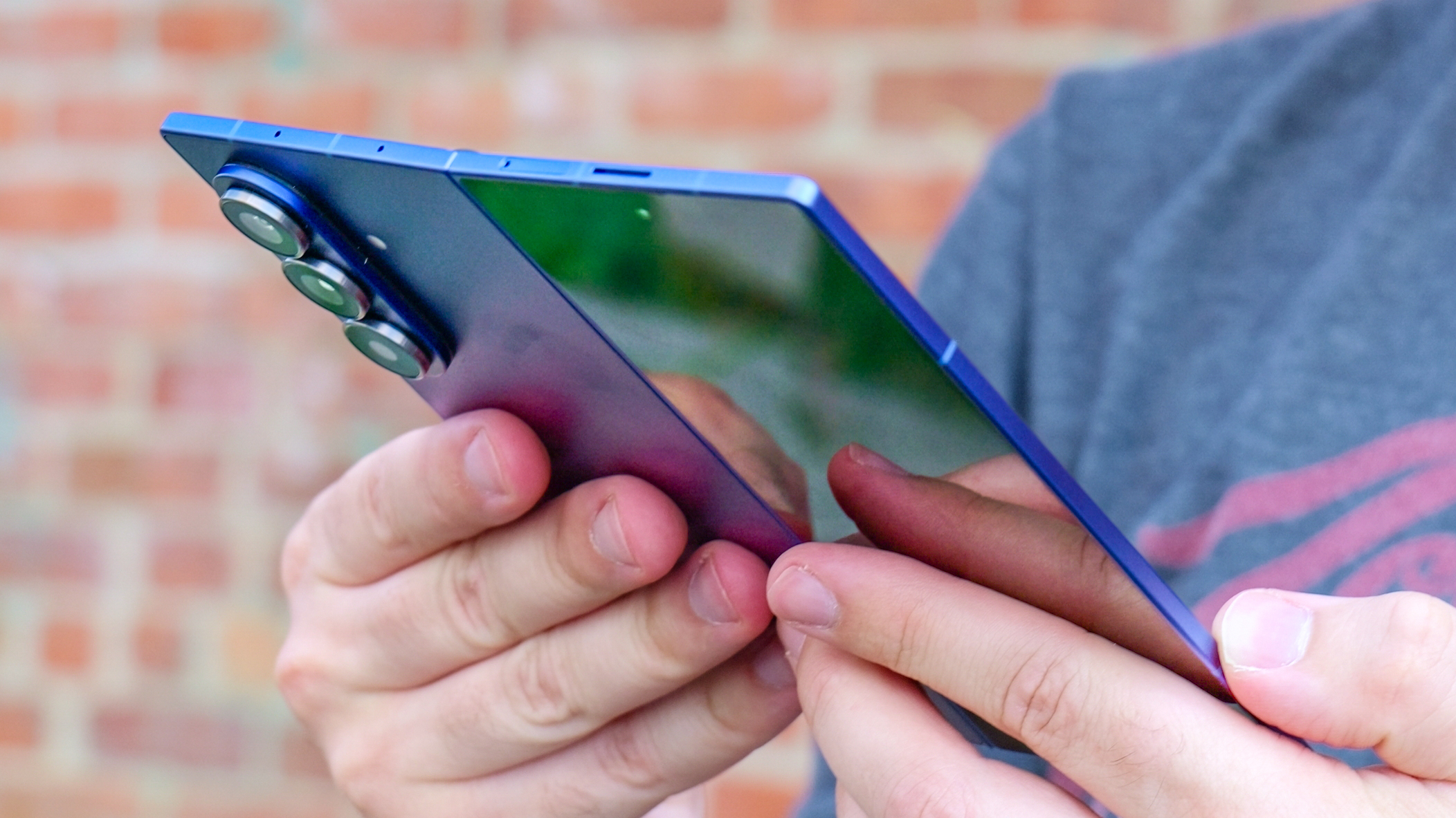 Galaxy Z Fold 7 held in the hand.