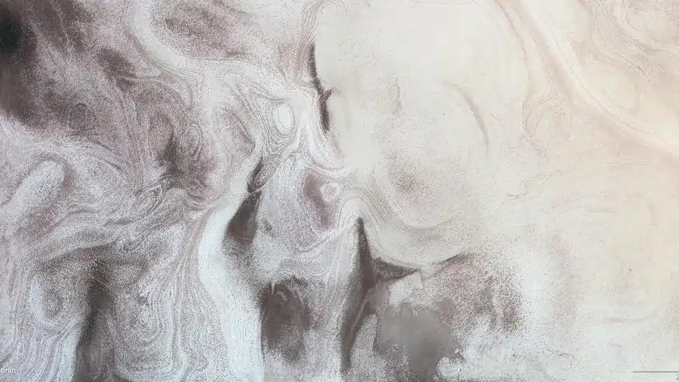 These Swirling Formations Of Carbon Dioxide Ice At Mars' South Pole Were Photographed By Esa's Mars Express Orbiter.