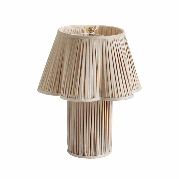 Pleated table lamp