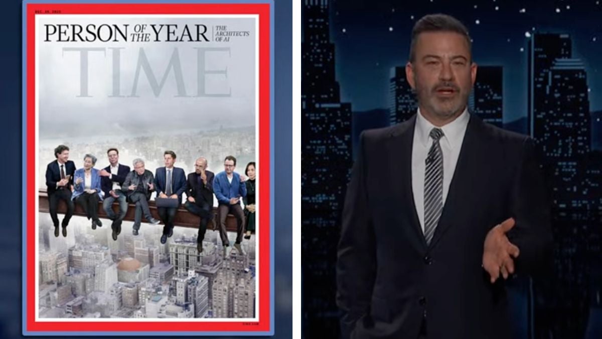 Jimmy Kimmel Rips Into Time's AI-Centric Person of the Year Cover