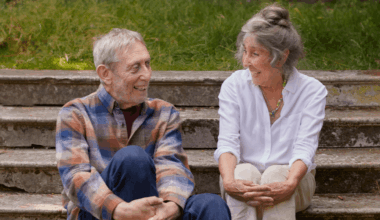 Michael Rosen and Helen Oxenbury, photographed by Debra Hurness-Brown