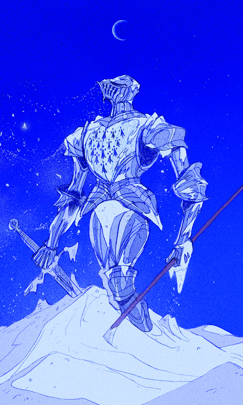 Character art that blends elements of European illustration and manga