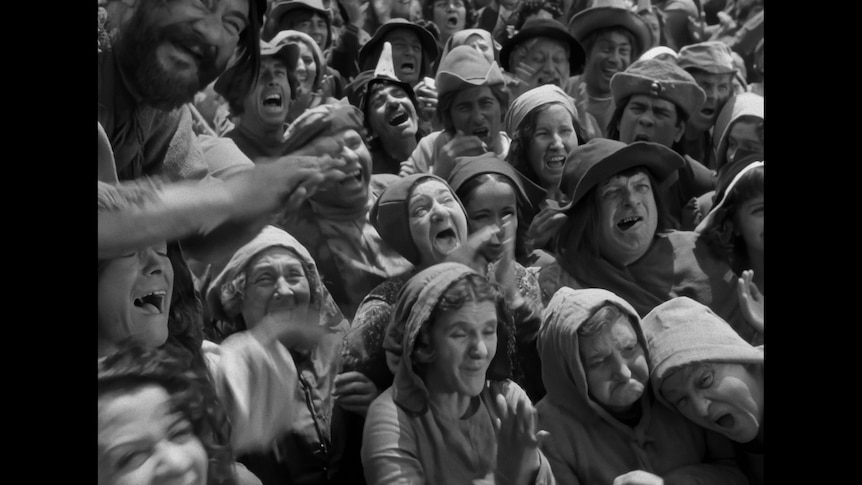 A still frame from the Passion of Joan of Arc, 1928.