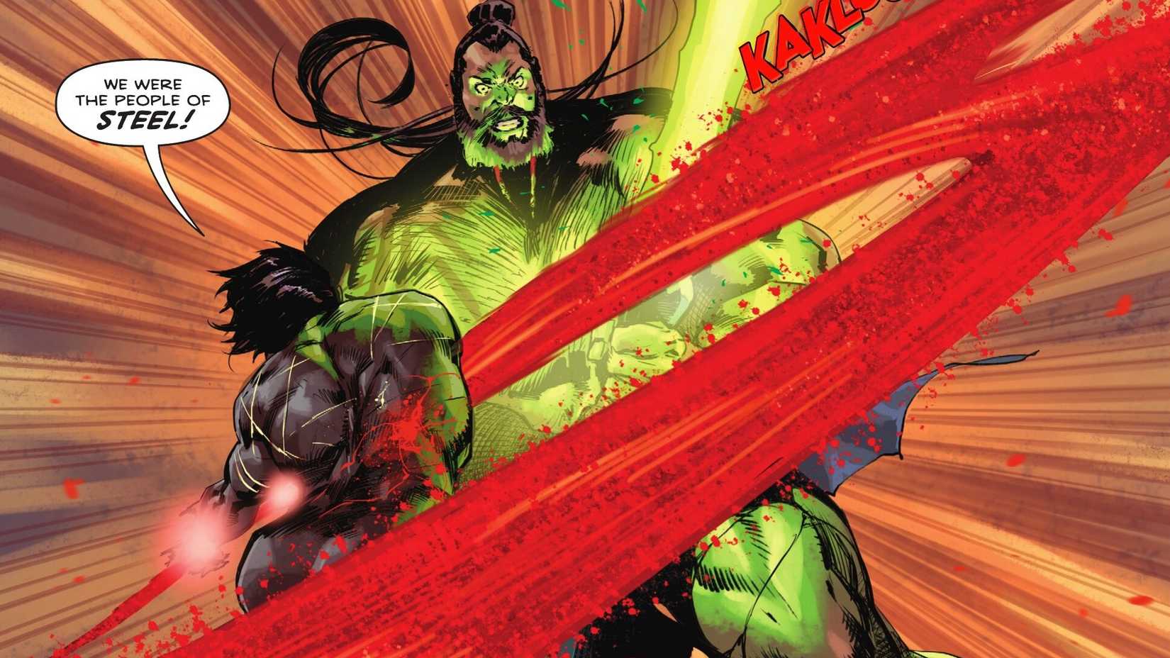 Absolute Superman Fights Ra's Al Ghull in Absolute Superman #14