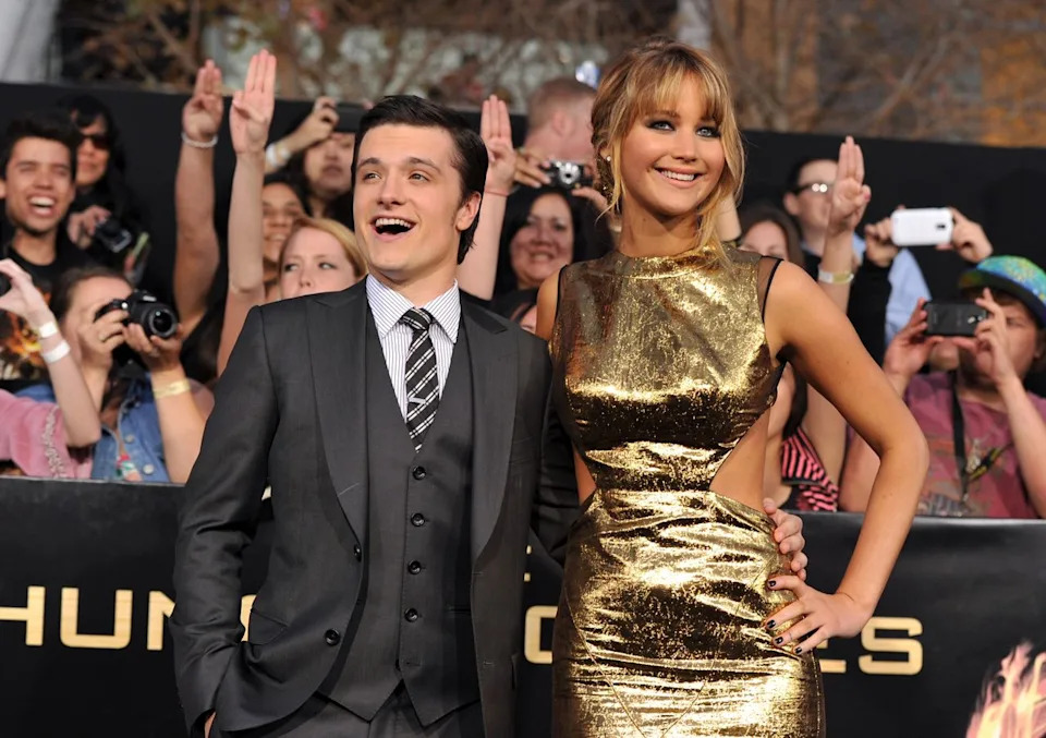 Getty Images Josh Hutcherson and Jennifer Lawrence at the premiere of 'The Hunger Games' in 2012.