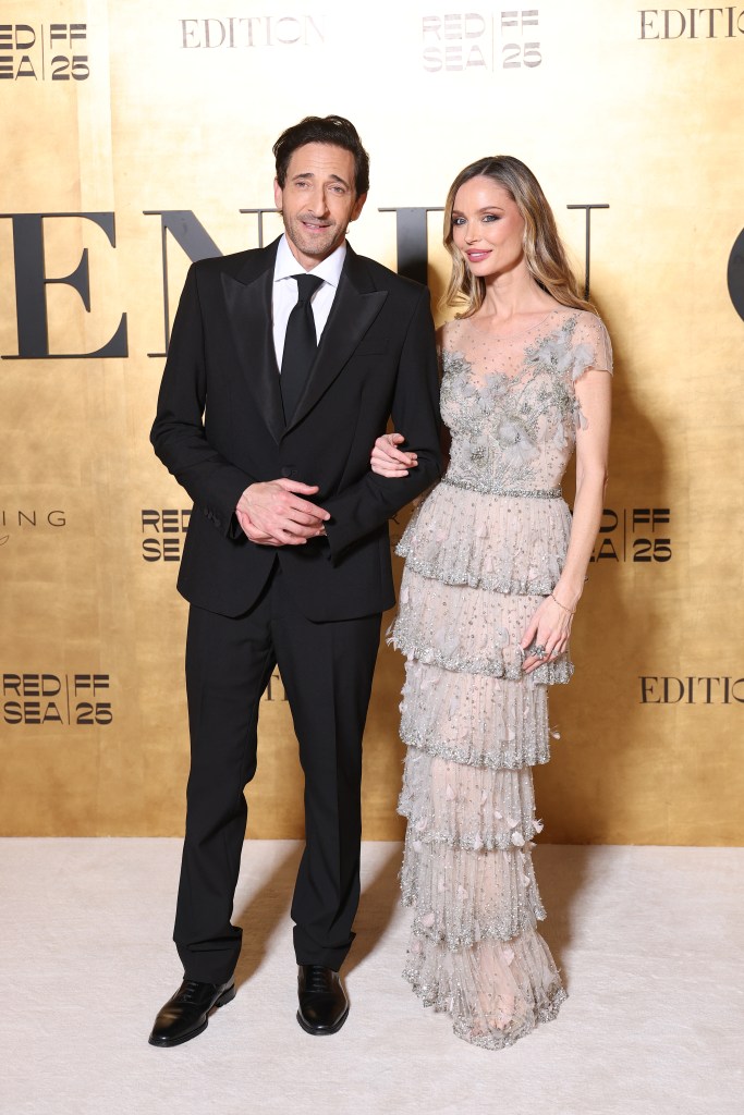 Adrien Brody and Georgina Chapman attend Women In Cinema during Red Sea International Film Festival 2025 