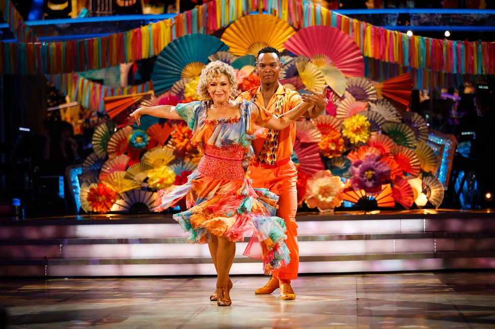 Alex Kingston and Johannes Radebe