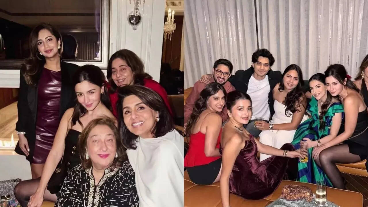 Alia Bhatt Christmas party with Neetu Kapoor and close friends
