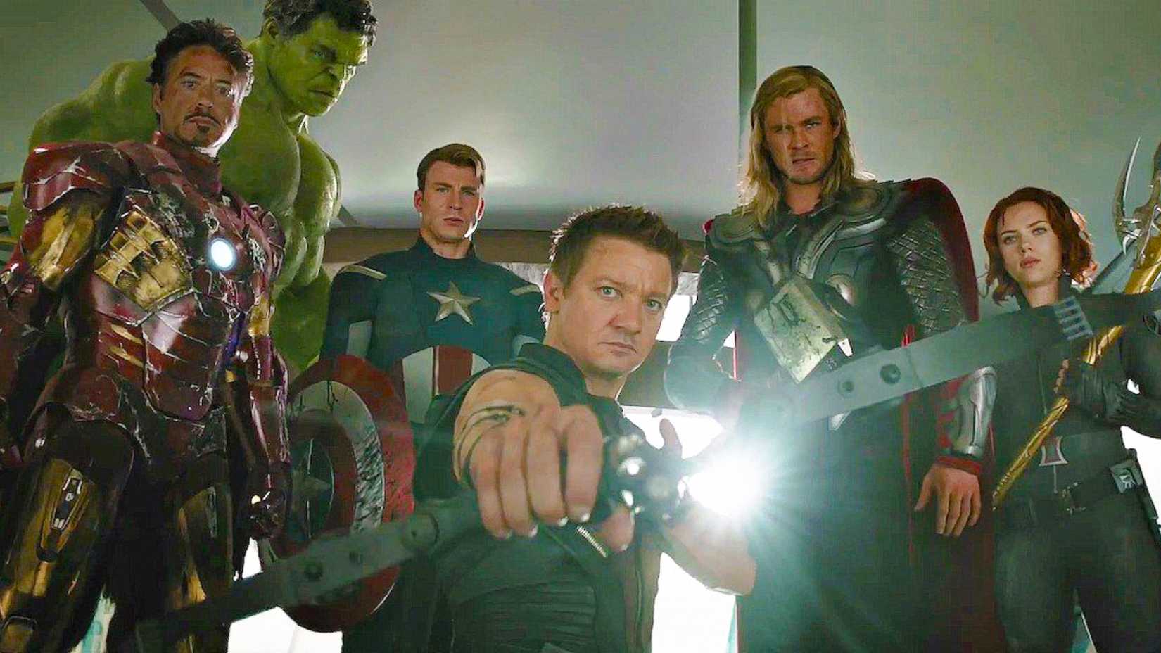 Avengers Facing Loki in 2012 The Avengers